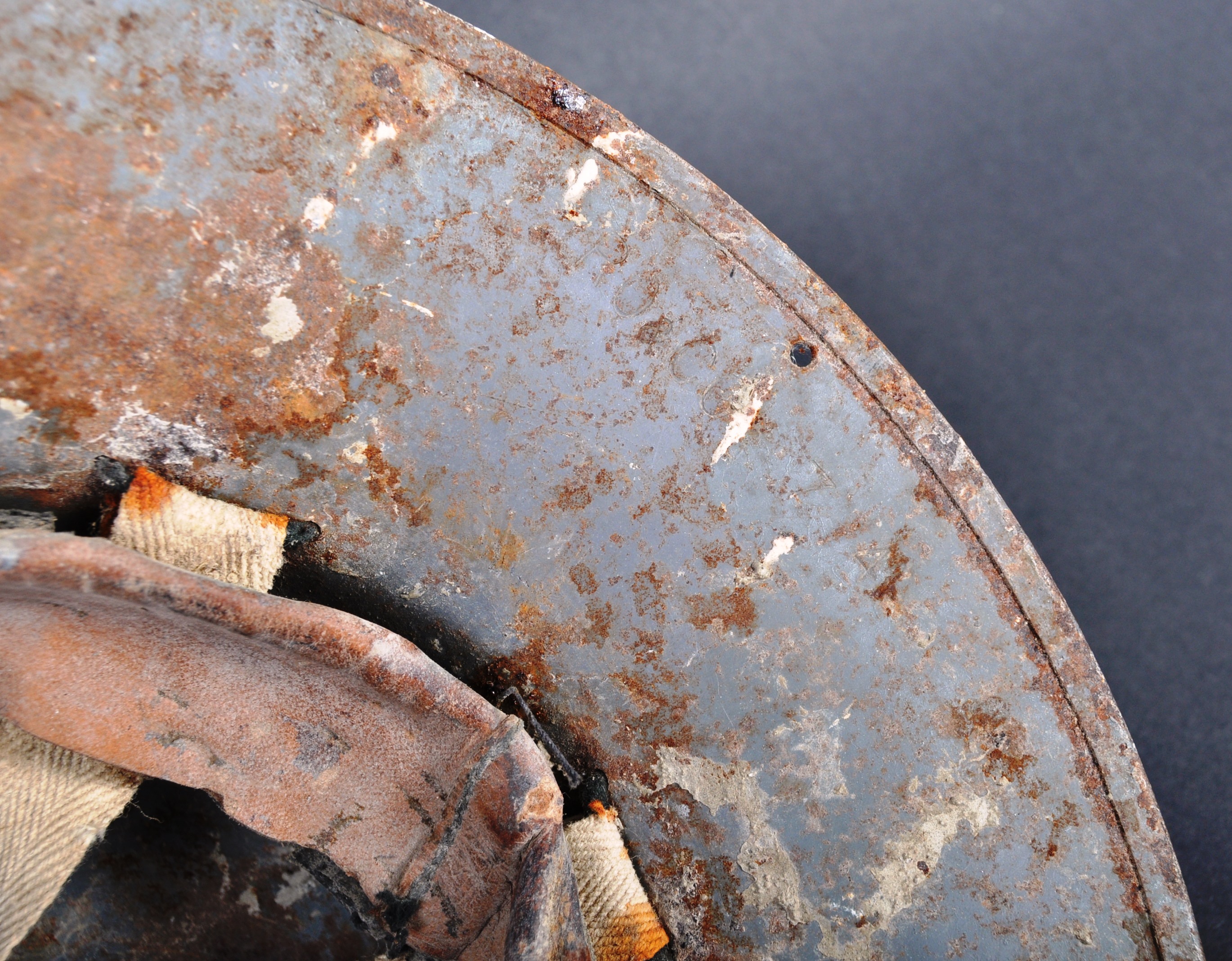 TWO ORIGINAL WWII SECOND WORLD WAR BRITISH COMBAT HELMETS - Image 7 of 7