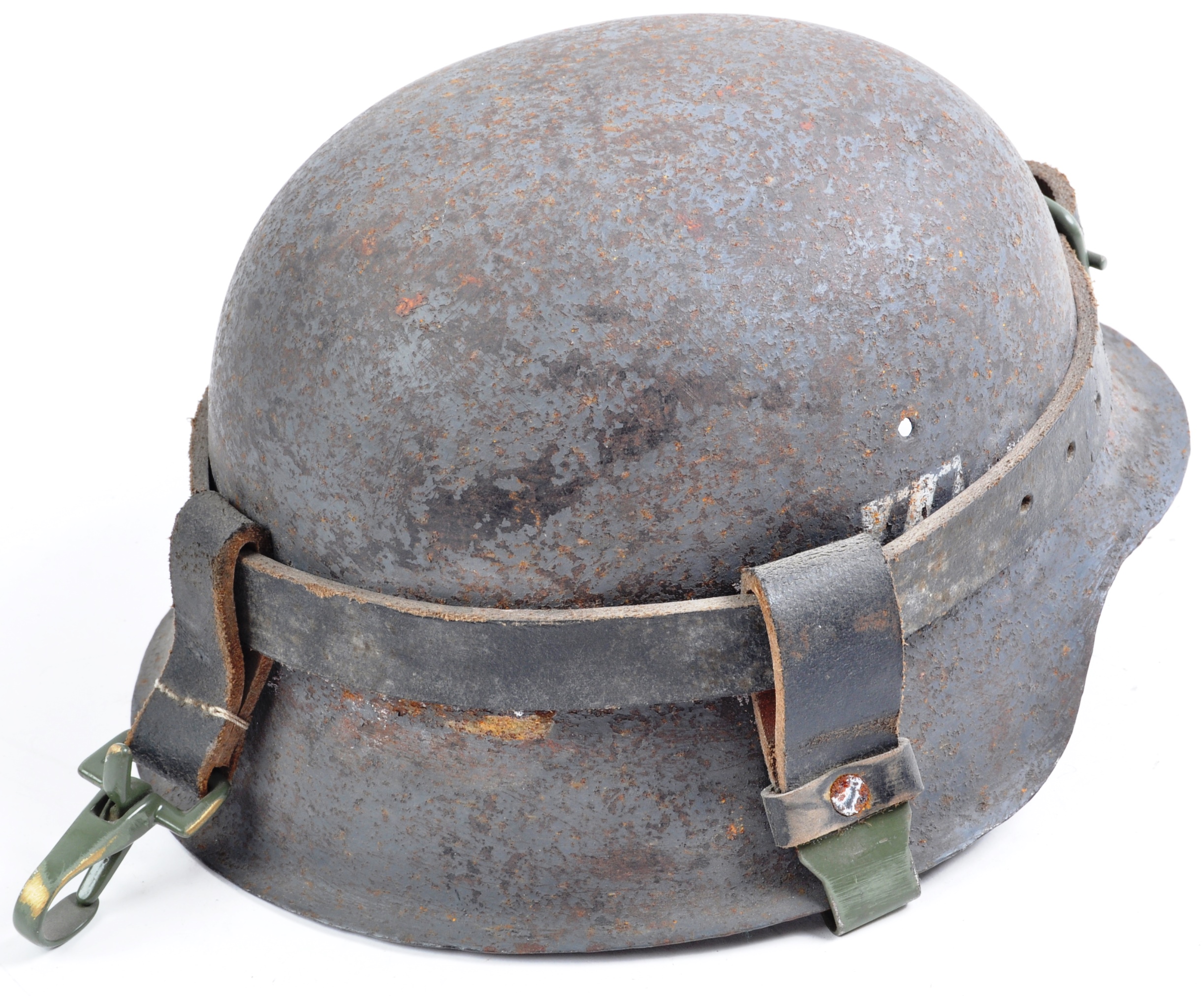 WWII SECOND WORLD WAR GERMAN NAZI M42 HELMET - Image 4 of 7