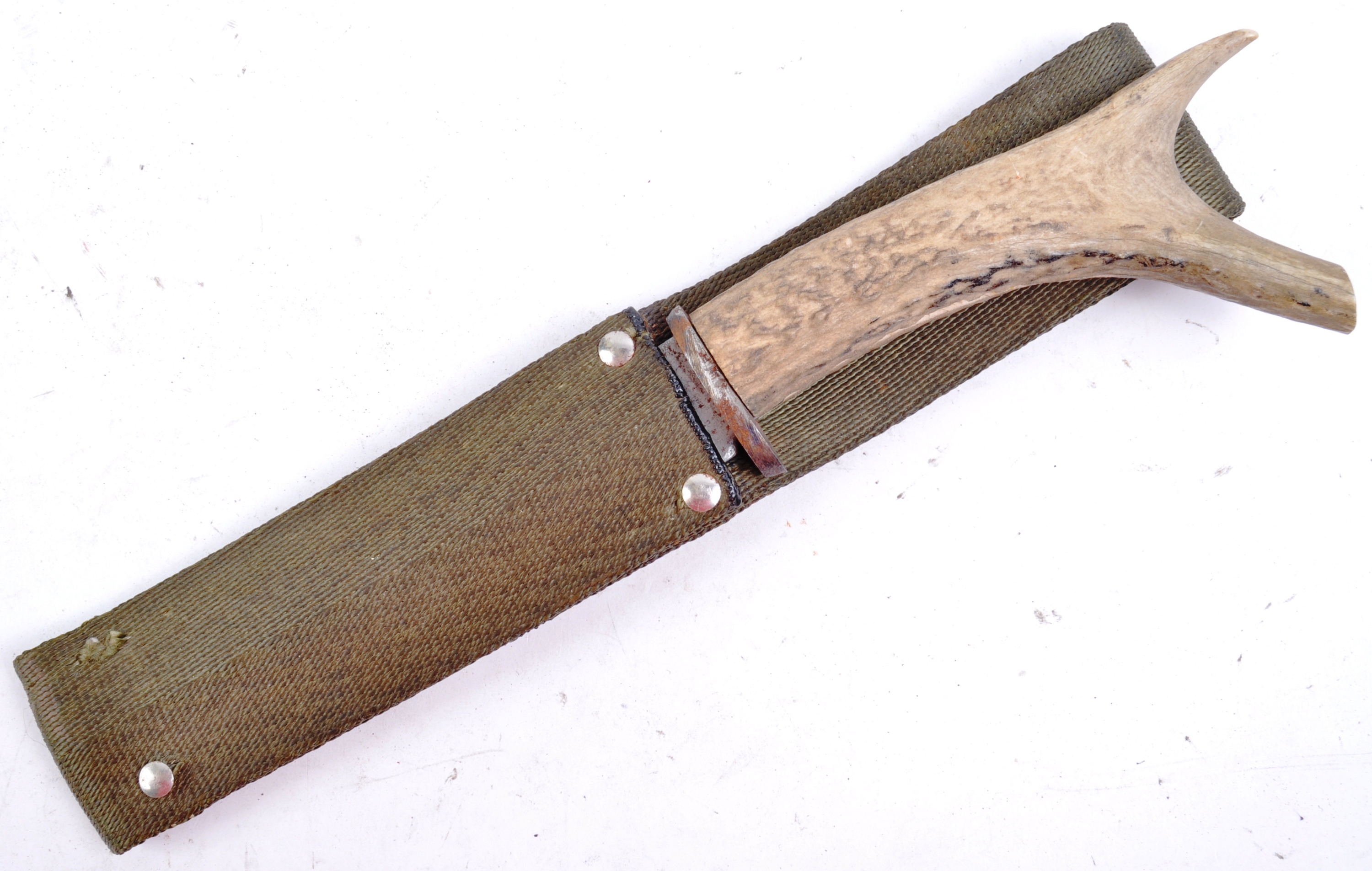 20TH CENTURY BOWIE KNIFE WITH STAG HORN HANDLE - Image 7 of 8