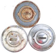 COLLECTION OF X3 ORIGINAL VINTAGE JAGUAR CAR HUB CAPS