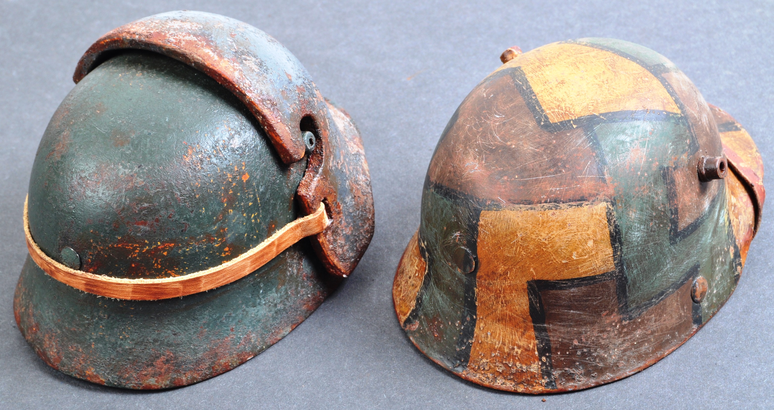 WWI FIRST WORLD WAR MINIATURE STAHLHELM GERMAN HELMETS - Image 2 of 4