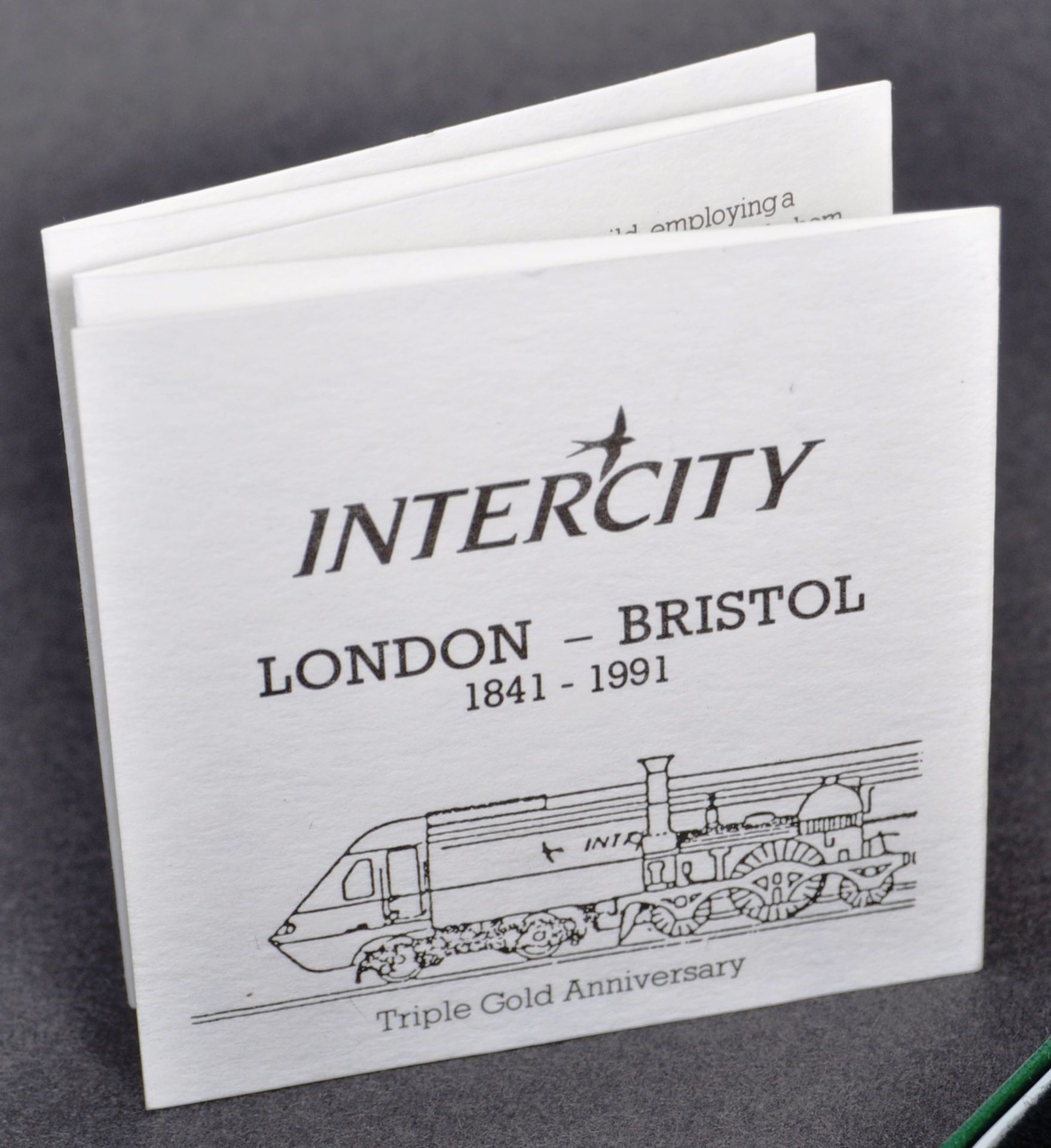 RAILWAYANA - INTERCITY LONDON BRISTOL ANNIVERSARY MEDALLION - Image 4 of 6