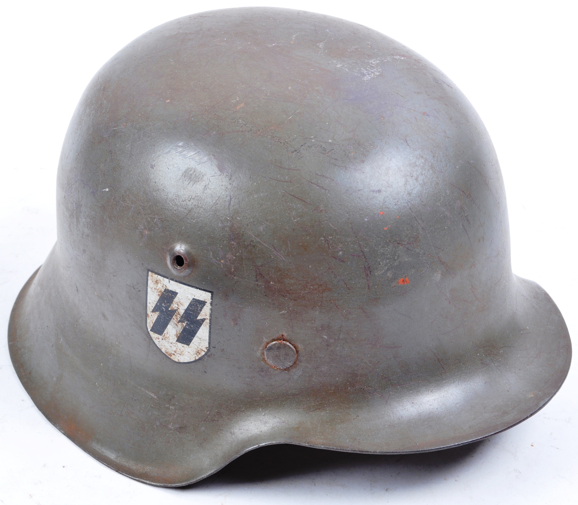 ORIGINAL WWII SECOND WORLD WAR GERMAN M42 STEEL COMBAT HELMET