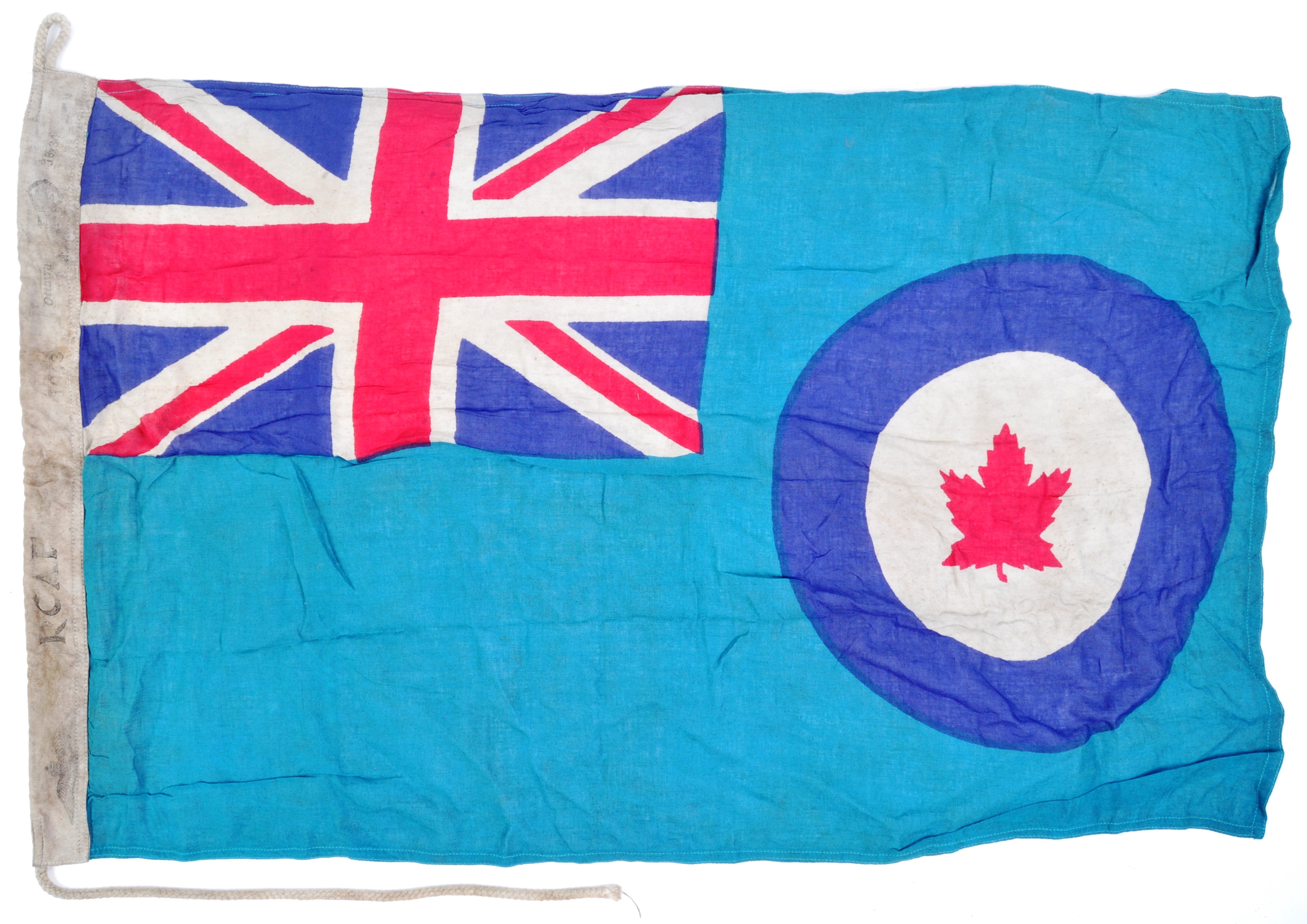 WWII SECOND WORLD WAR TYPE RCAF CANADIAN AIR FORCE BASE FLAG