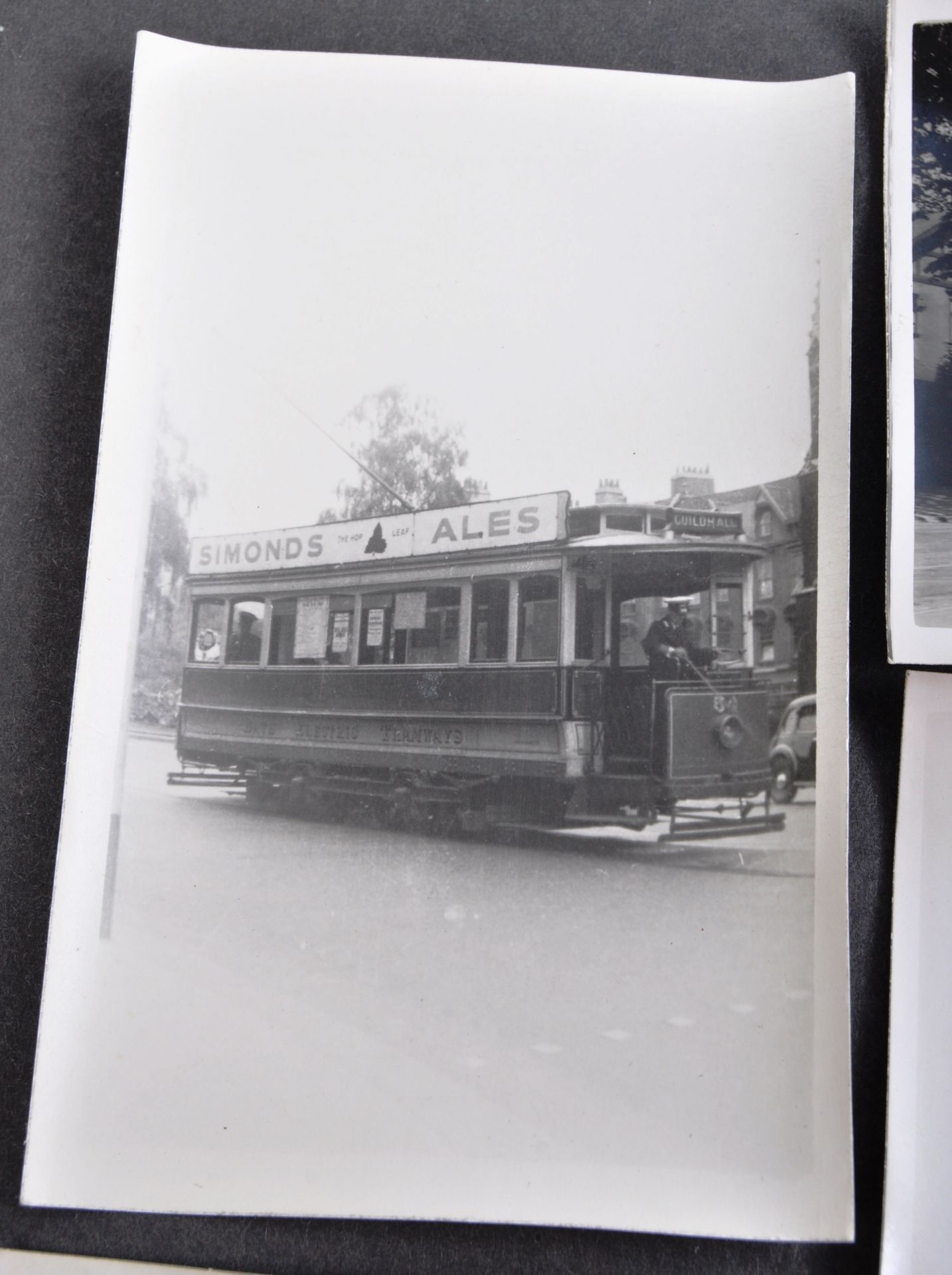 TRAMS & TROLLEY BUSES - LARGE COLLECTION OF BLACK AND WHITE PHOTOS - Image 8 of 9