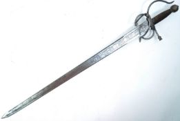 17TH CENTURY STYLE SPANISH RAPIER SWORD