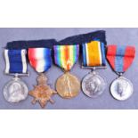 WWI FIRST WORLD WAR MEDAL GROUP - LEADING SEAMAN ROYAL NAVY