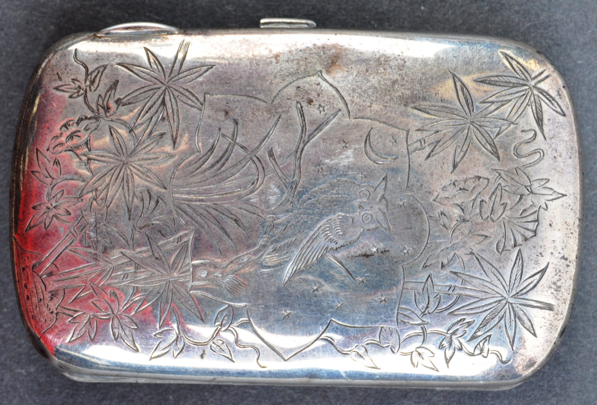 19TH CENTURY 14TH HIGHLANDERS ANTIQUE SILVER CIGARETTE BOX - Bild 7 aus 8