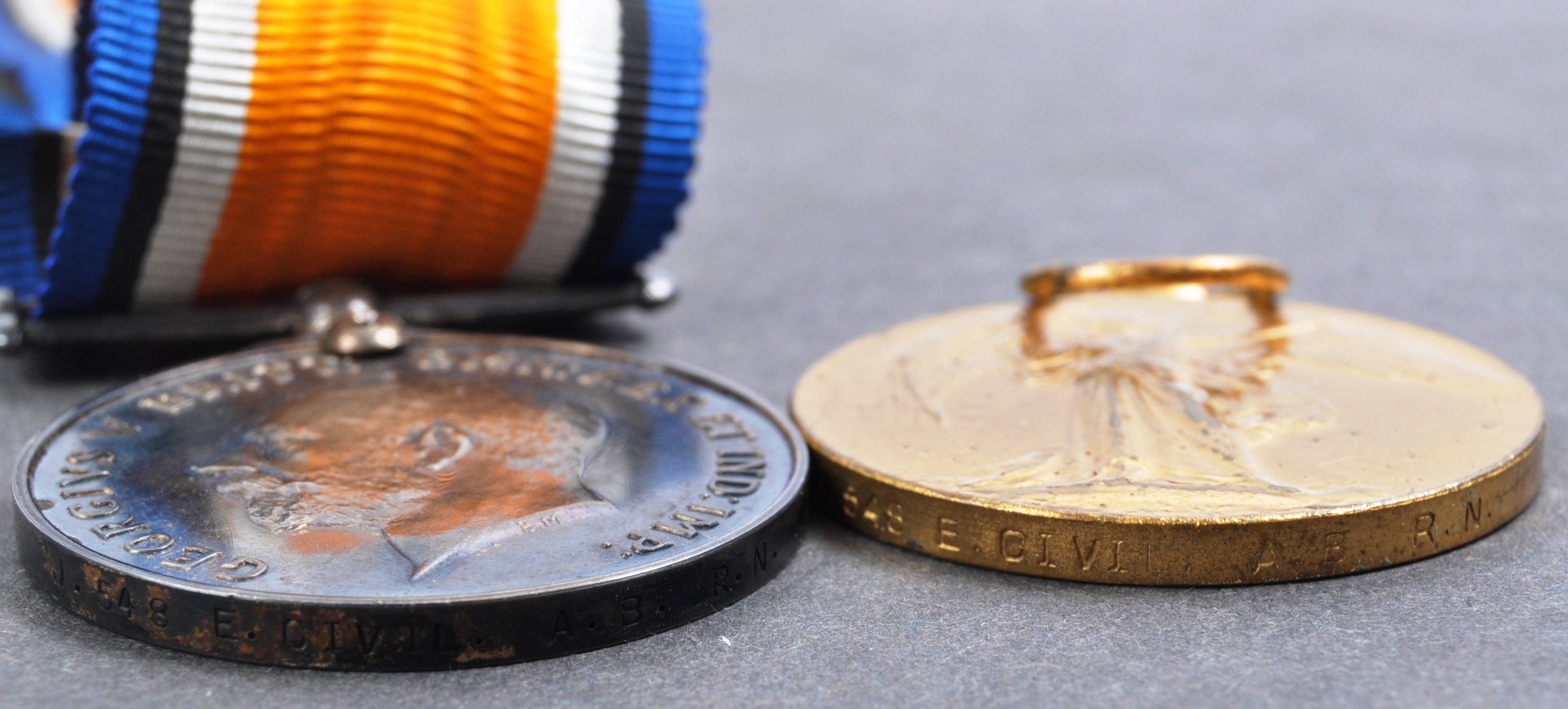 WWI FIRST WORLD WAR MEDAL PAIR - ABLE SEAMAN IN ROYAL NAVY - Image 5 of 5