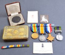 WWI FIRST WORLD MEDAL GROUP - CORPORAL IN 10TH HUSSARS