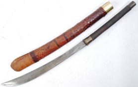 19TH CENTURY BURMESE ETHNIC DHA SWORD