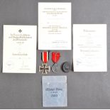 WWII SECOND WORLD WAR THIRD REICH GERMAN MEDAL GROUP & PAPERS