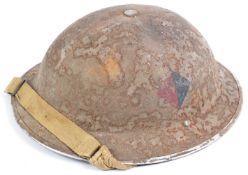 ORIGINAL WWII ROYAL ARTILLERY 1940 DATED BRODIE HELMET