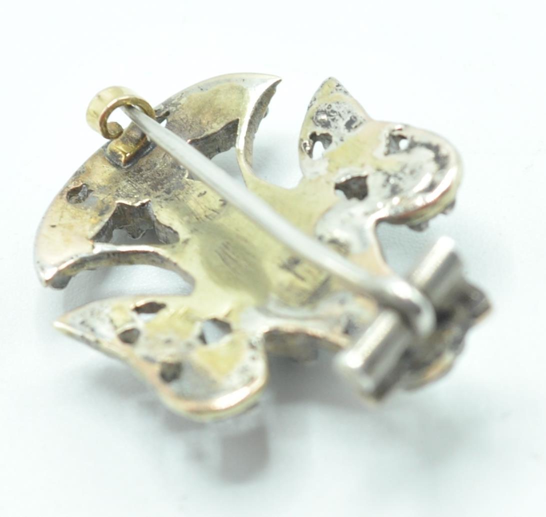 GEORGIAN ANTIQUE DIAMOND BIRD BROOCH - Image 3 of 5