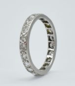 PLATINUM & DIAMOND ETERNITY RING