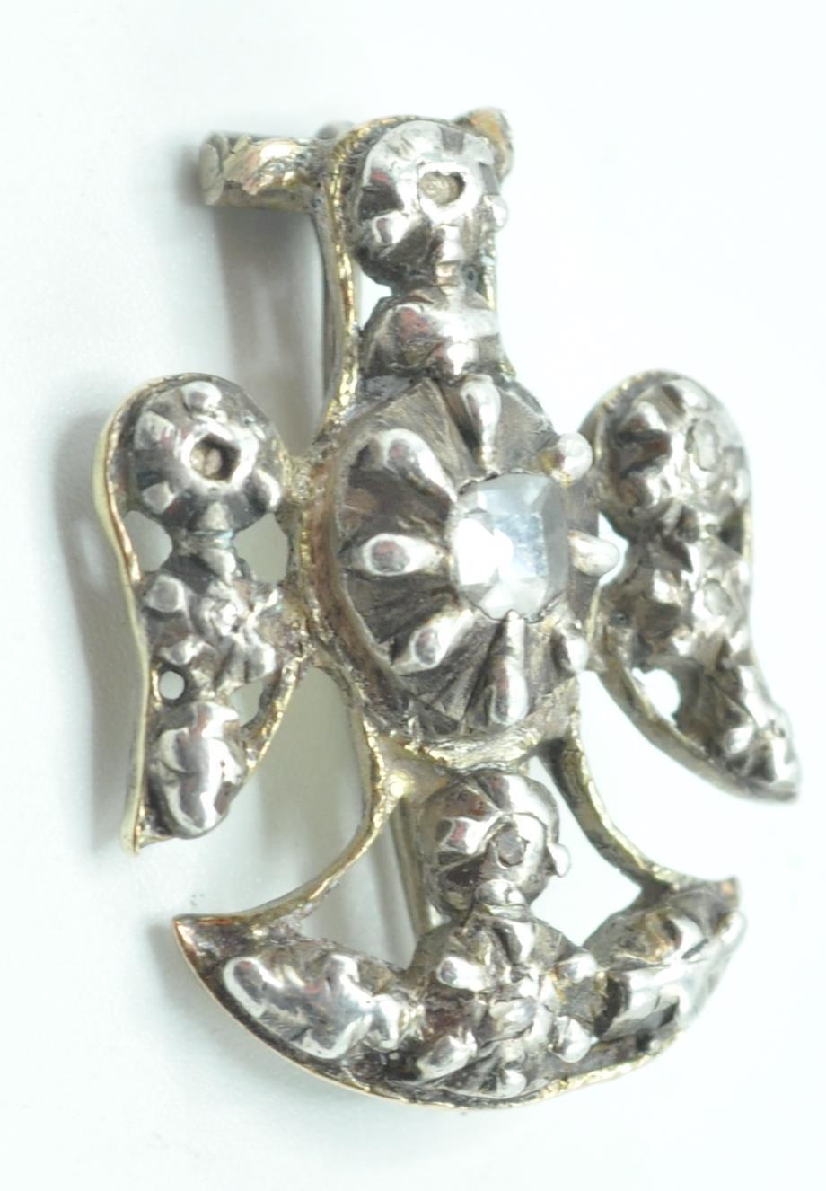 GEORGIAN ANTIQUE DIAMOND BIRD BROOCH - Image 2 of 5