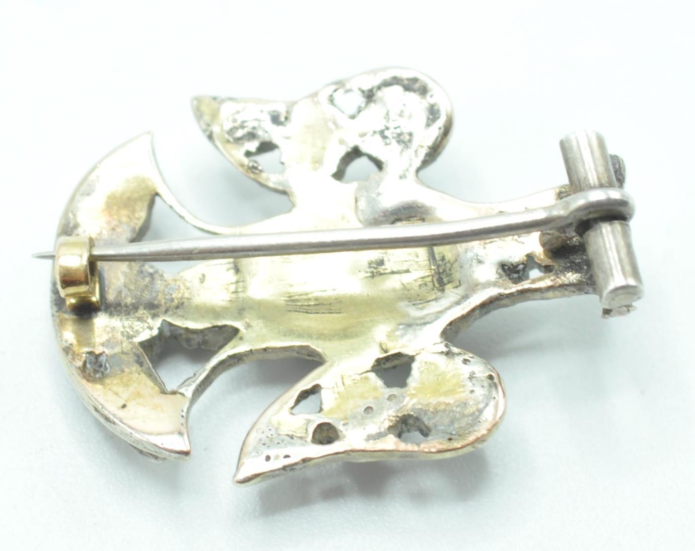 GEORGIAN ANTIQUE DIAMOND BIRD BROOCH - Image 4 of 5