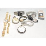 COLLECTION OF GENTS WRISTWATCHES AND POCKET WATCHES.