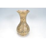 19TH CENTURY VICTORIAN INDIAN BRASS BALUSTER VASE