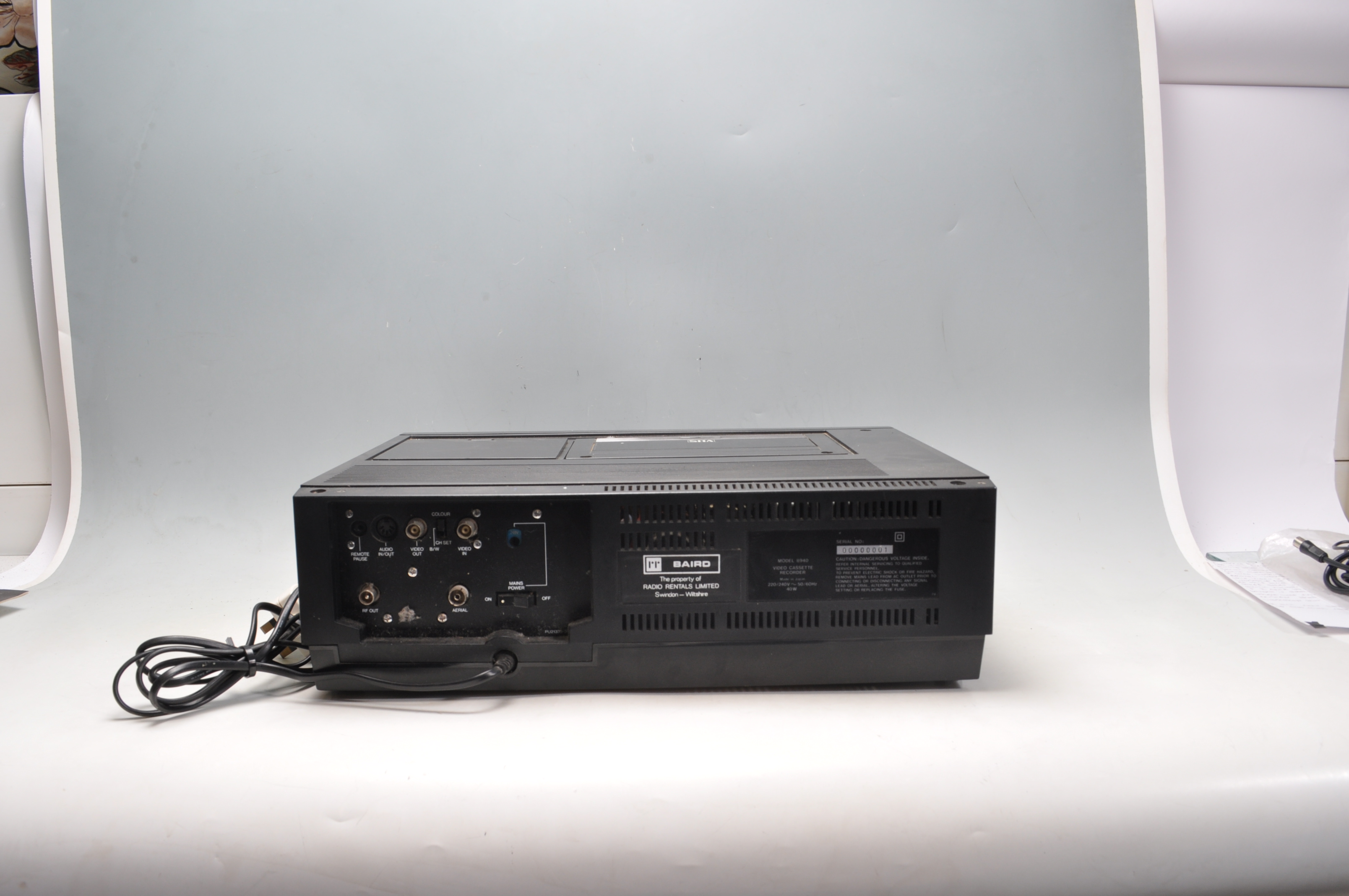 FIRST ONE OF THE SERIES BAIRD STEREO ELECTRONIC VIDEO CASSETTE RECORDER VHS - Image 3 of 4