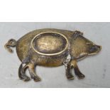 20TH CENTURY BRASS PIG PIN TRAY