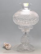 VINTAGE 20TH CENTURY WATERFORD CRYSTAL TABLE LAMP