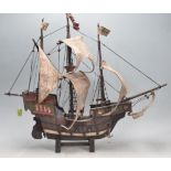 VINTAGE 20TH CENTURY MODEL OF A 17TH CENTURY GALLEON