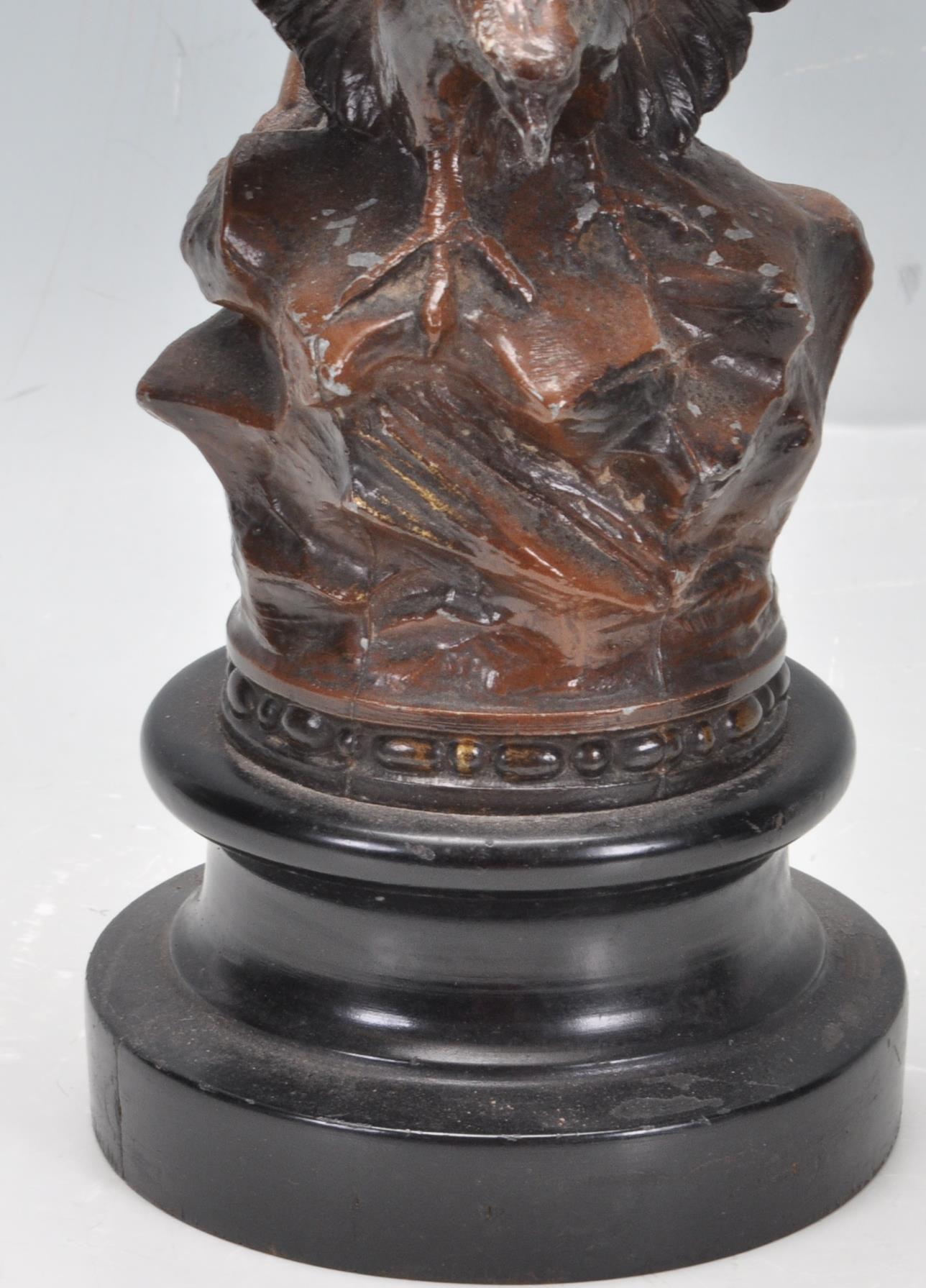 PAIR OF EARLY 20TH CENTURY FRENCH SPELTER - Image 3 of 6