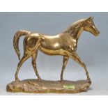 VINTAGE 20TH CENTURY BRASS HORSE ORNAMENT