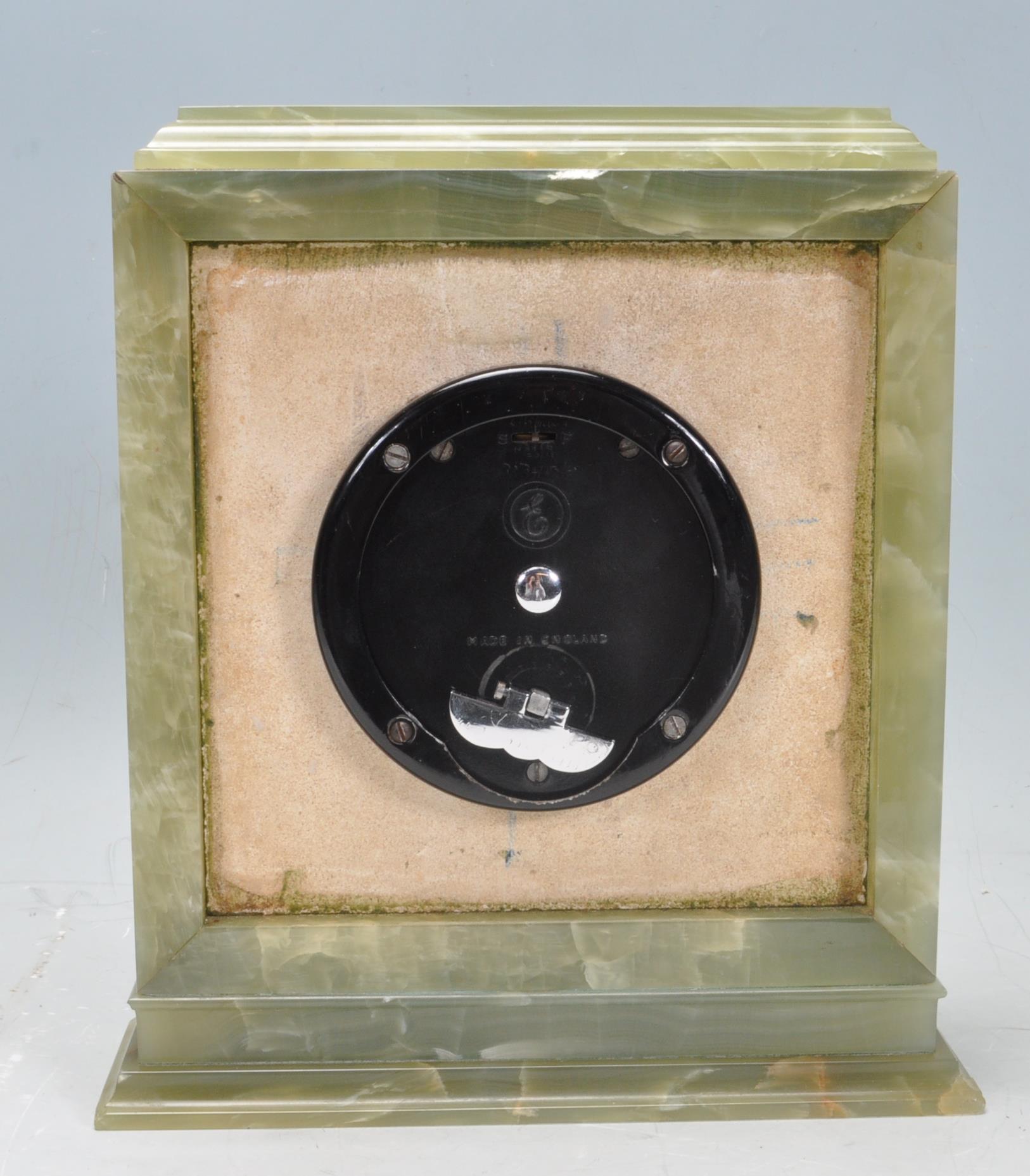 VINTAGE ELLIOTTS OF LONDON ONYX MANTEL CLOCK - Image 3 of 4