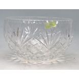 VINTAGE 20TH CENTURY WATERFORD CRYSTAL GLASS BOWL