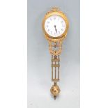 20TH CENTURY ANTIQUE GILT BRASS PENDULUM CLOCK