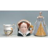 COLLECTION OF 20TH CENTURY CERAMIC TO INCLUDE DRESDEN, ROYAL DOULTON, COALPORT