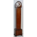 EARLY 20TH CENTURY 1930S WALNUT VENEER 8 DAY GRANDMOTHER CLOCK