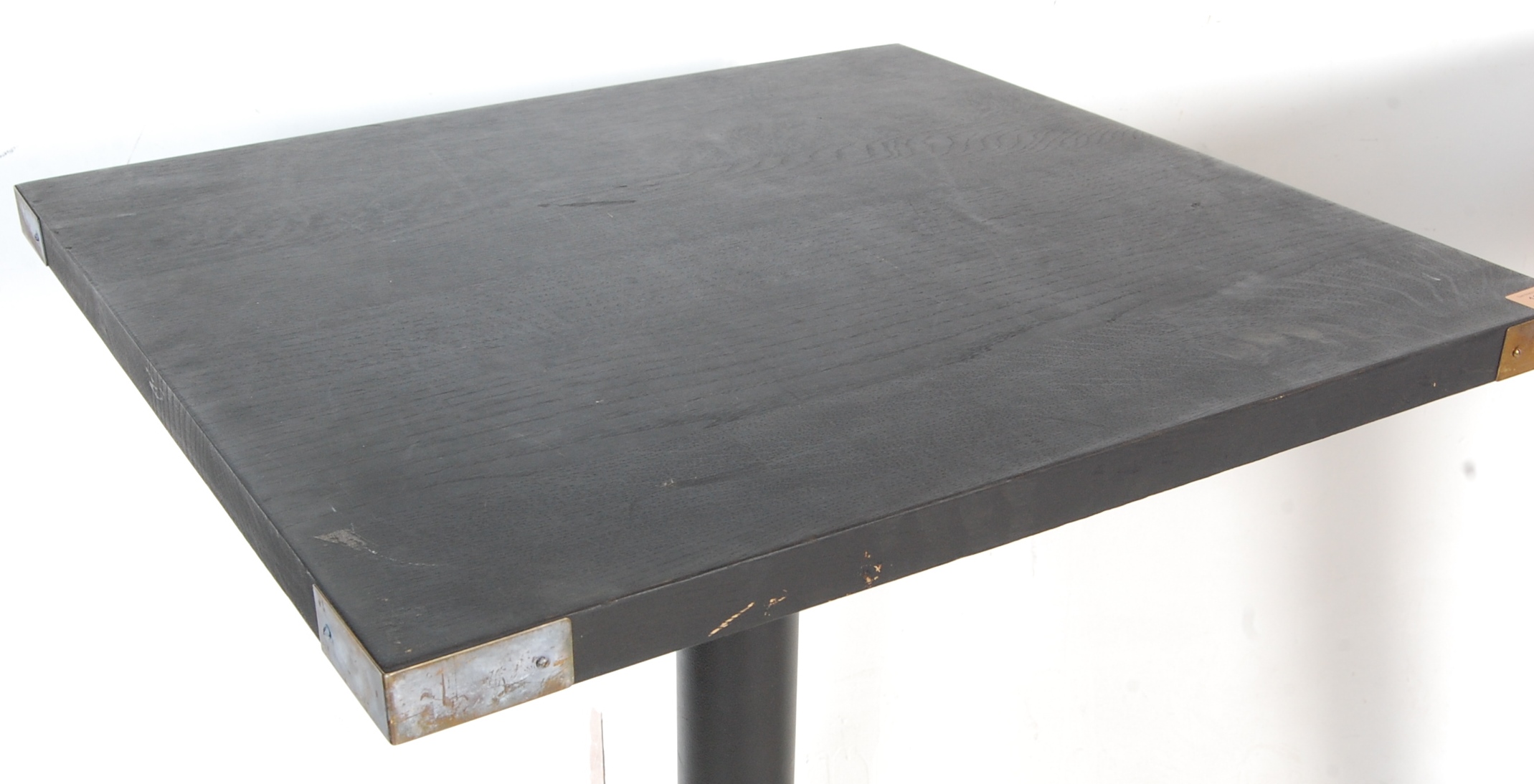CONTEMPORARY EBONISED WOOD BAR TABLES - Image 4 of 6