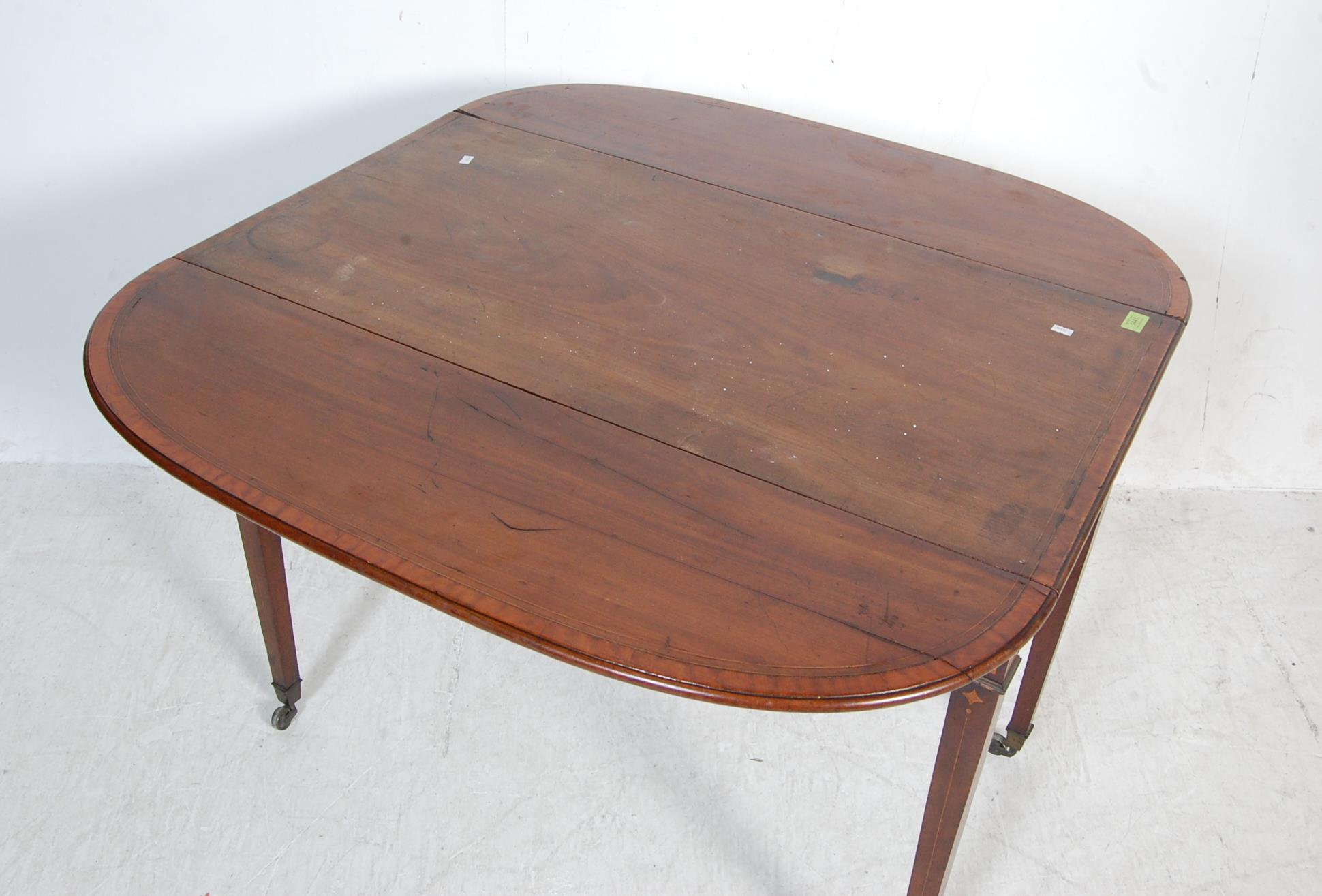 19TH CENTURY GEORGIAN MAHOGANY PEMBROKE TABLE - Image 4 of 4