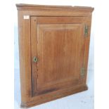 GEORGE III STYLE OAK CORNER CABINET