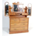 EDWARDIAN SATINWOOD DRESSING TABLE CHEST