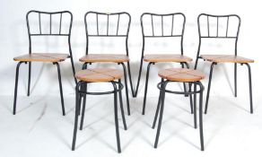 SET OF FOUR CONTEMPORARY INDUSTRIAL DINING CHAIRS