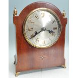 EDWARDIAN OAK CASED MANTEL CLOCK