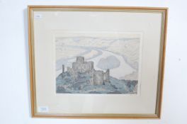 AFTER PHILIP GREGORY NEEDELL - PRINT OF CHATEAU GAILLARD