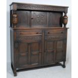 JACOBEAN REVIVAL OAK COURT CUPBOARD