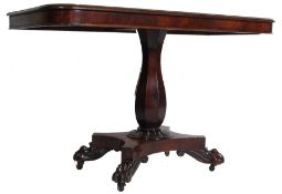 ANTIQUE WILLIAM IV MAHOGANY CONSOLE TABLE