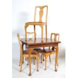 1940’S DINING TABLE AND FOUR CHAIRS