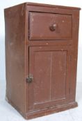 VICTORIAN 19TH CENTURY PAINTED PEDESTAL CABINET