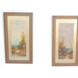 TWO EDWARDIAN OIL ON BOARD PAINTINGS