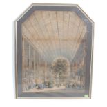 VICTORIAN CRYSTAL PALACE LITHOGRAPH / PRINT