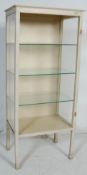 MID 20TH CENTURY WHITE PAINTED DISPLAY CABINET