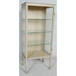 MID 20TH CENTURY WHITE PAINTED DISPLAY CABINET