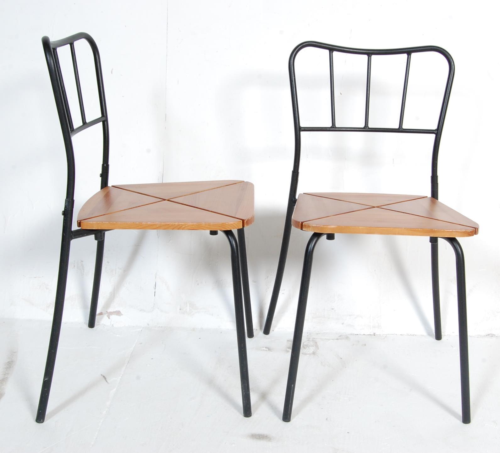 SET OF FOUR CONTEMPORARY INDUSTRIAL DINING CHAIRS - Image 6 of 7